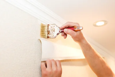 Pose de papier peint à Etzling — revêtements muraux et toiles de verre